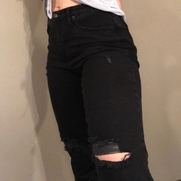 Wild Fable Size 8 High Waisted Ripped Jeans - Picture 2 of 8